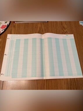 IBM vintage programmers print chart Computer Ledger Paper
